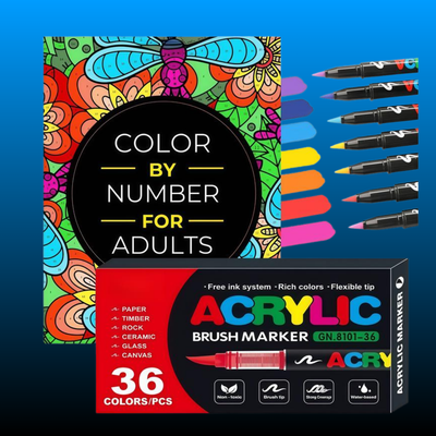 Color By Number Art Book