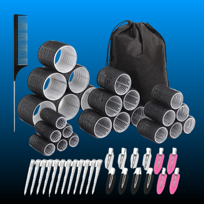 50 Pcs Rollers Hair Curlers Set