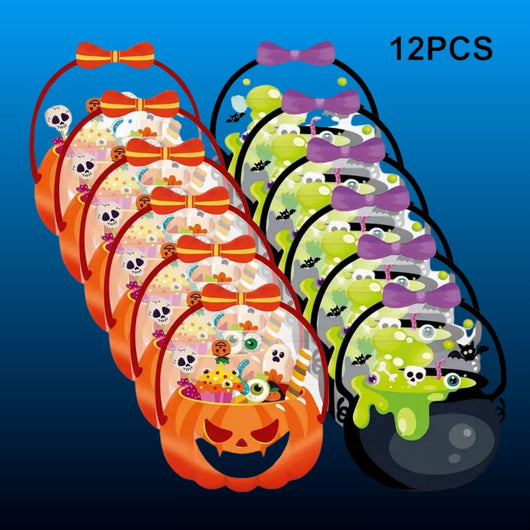 Halloween Candy Treat Bags with Handles (12 Pack)