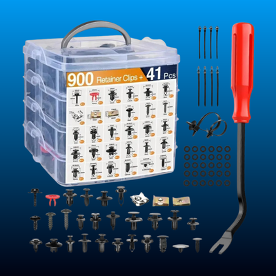 925-Pack Heavy-Duty Sel-Locking Nylon Push Rivets