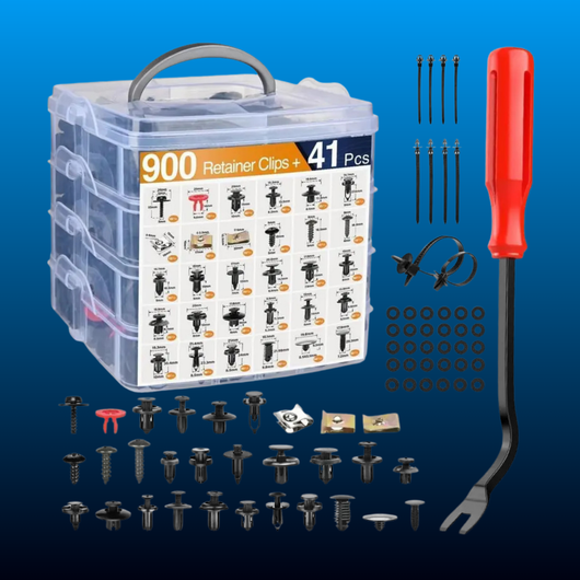 925-Pack Heavy-Duty Sel-Locking Nylon Push Rivets