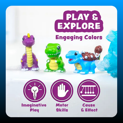 Dinosaur Light Up Bath Toys (6 Pack)