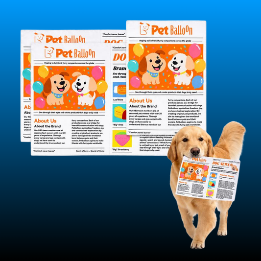 Durable Newspaper Pet Balloon Dog Toy