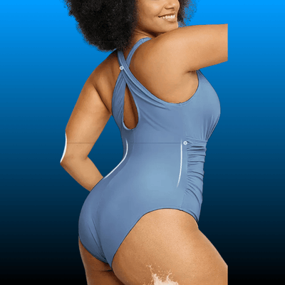 Front Ruched Tummy Control Swimsuit