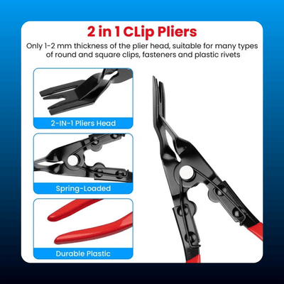 Spring-Loaded Trim Clip Removal Pliers