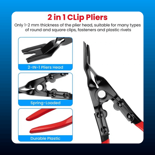 Spring-Loaded Trim Clip Removal Pliers