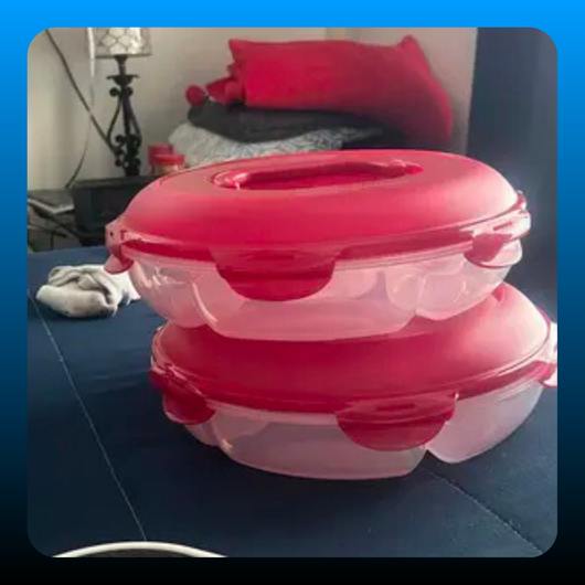 Chip & Dip Storage Set w/ Handle Lids