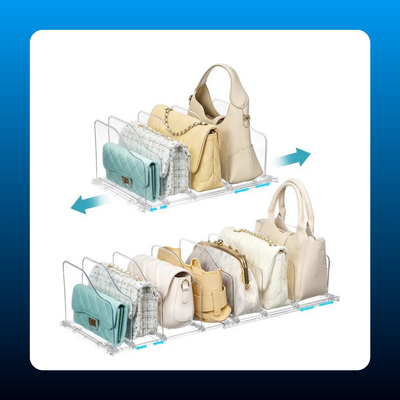 Purse Organizer for Closet Shelves