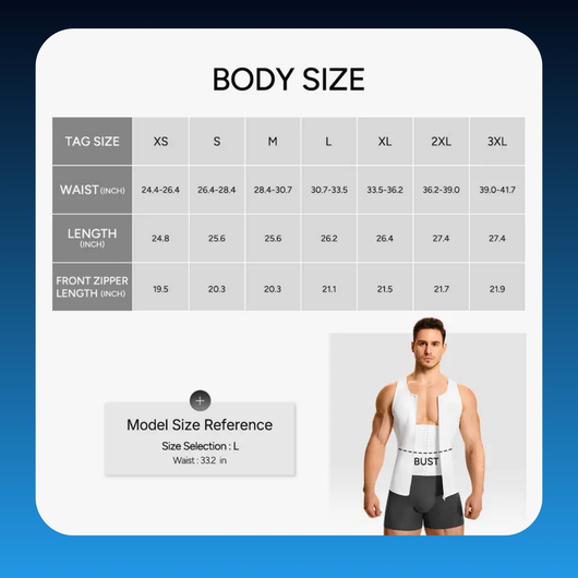 Men's Waist Trainer Trimmer Compression Vest