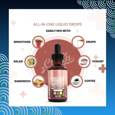 Black Walnut Liquid Drops with Sweet Wormwood