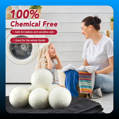 Reusable Wool Dryer Balls Natural Fabric Softener