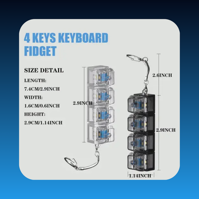 Keyboard Fidget Clicker Toy