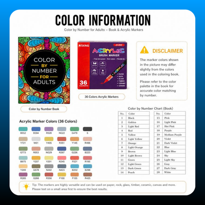 Color By Number Art Book
