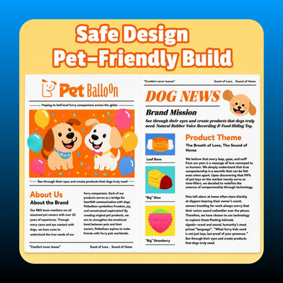 Durable Newspaper Pet Balloon Dog Toy