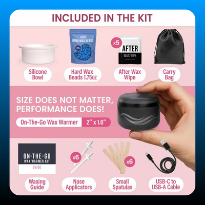 Easy to Use Nose & Brow Wax Kit