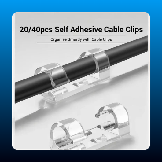 Self-Adhesive Cable Clip Organizers