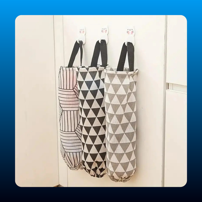 Geometric Garbage Bag Storage Organizer