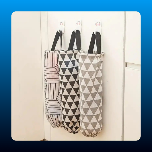 Geometric Garbage Bag Storage Organizer