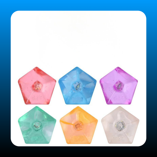 Light Up Polygon Gem Squishy (2 Pack Random)