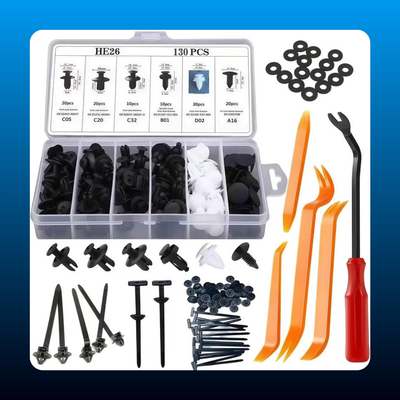 925-Pack Heavy-Duty Sel-Locking Nylon Push Rivets