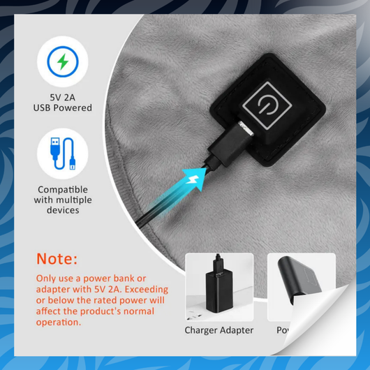 USB-Powered Neck & Shoulder Heating Pad