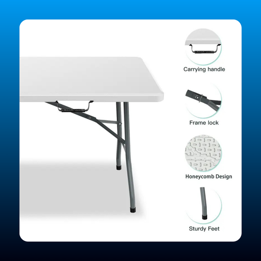 6 Foot Folding Banquet Table