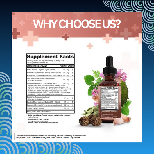 Black Walnut Liquid Drops with Sweet Wormwood