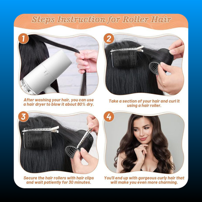 50 Pcs Rollers Hair Curlers Set
