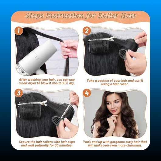 50 Pcs Rollers Hair Curlers Set