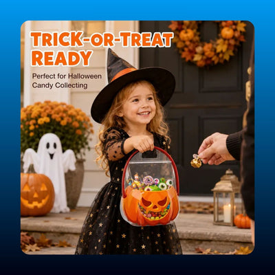 Halloween Candy Treat Bags with Handles (12 Pack)