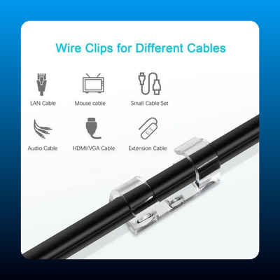 Self-Adhesive Cable Clip Organizers