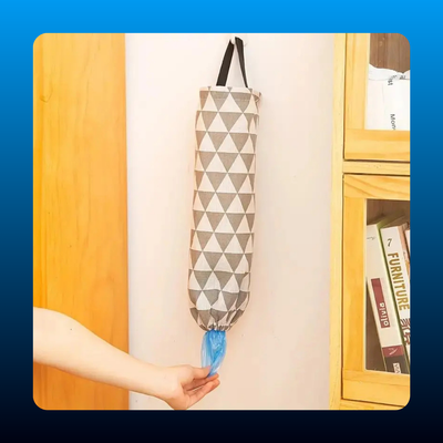 Geometric Garbage Bag Storage Organizer