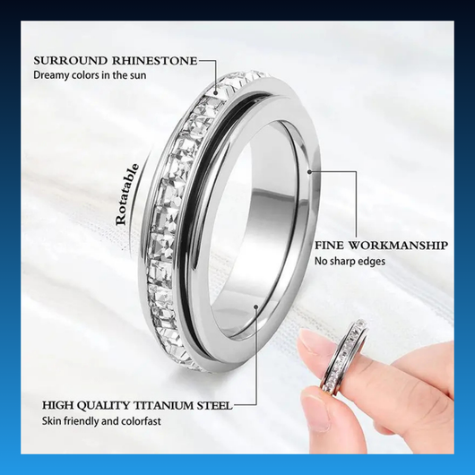 Titanium Steel Spinner Ring