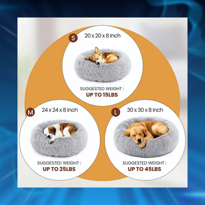 Calming Soft Donut Pet Bed