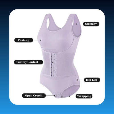 Bodysuit Shapewear with Corset Belt