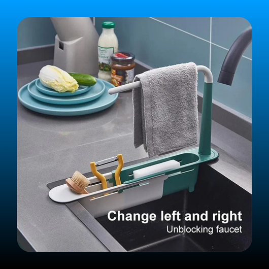 Retractable and Adjustable Sink Shelf