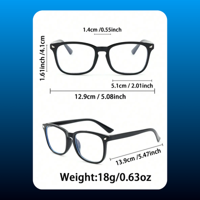 Unisex Blue Light Blocking Glasses Set