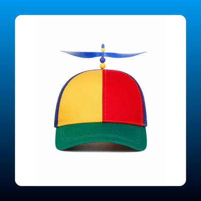 Rainbow Propeller Beanie Cap