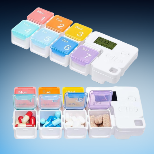 Pill Organizer with Digital Reminder Alarm