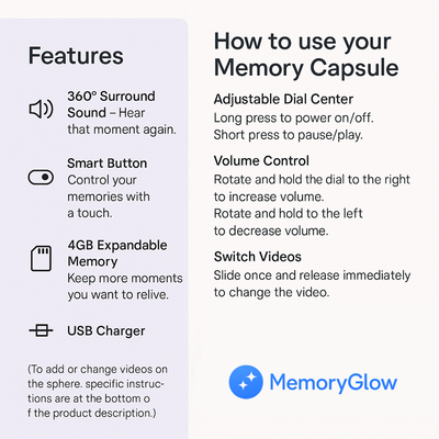 MemoryGlow – Personalized Video Light Orb
