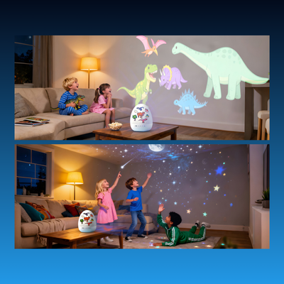 Dinosaur Egg Night Light Projector for Kids