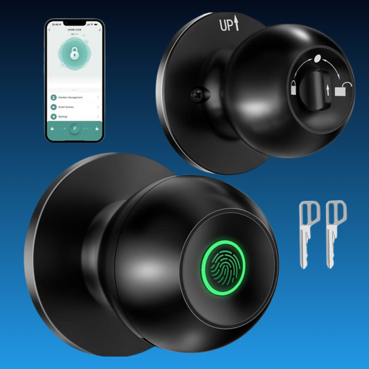 Smart Lock Fingerprint Door Knob with App Control