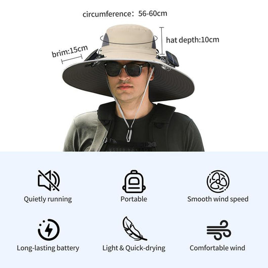 SolarBreeze Fan Hat