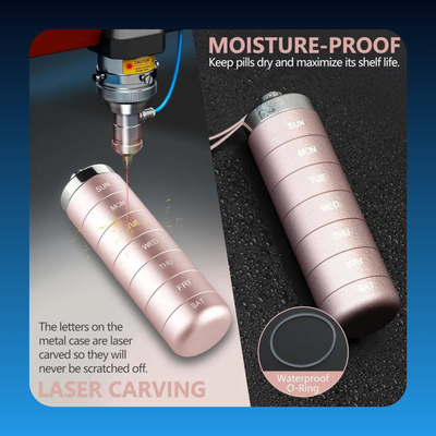Metal Travel Pill Organizer