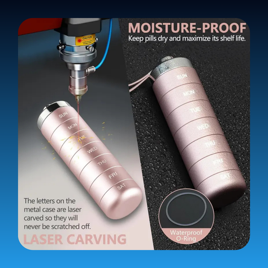 Metal Travel Pill Organizer