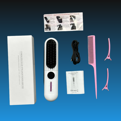 Portable Hair Straightener Brush