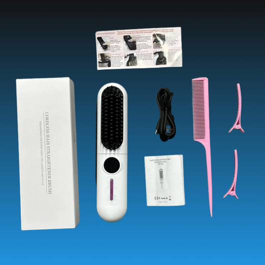 Portable Hair Straightener Brush