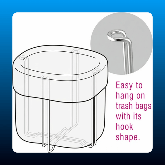 Foldable Stainless Steel Trash Bag Holder