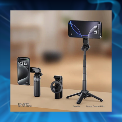 Pocket-Sized 4-in-1 Magnetic Selfie Stick