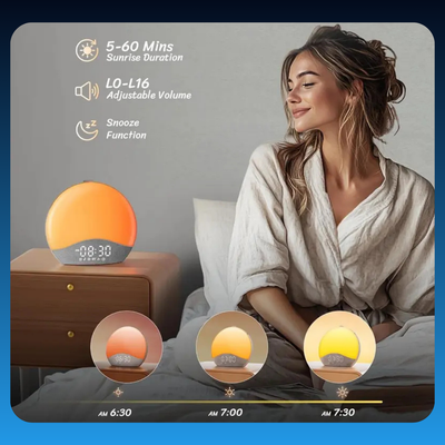 Sunrise Alarm Clock with White Noise Machine